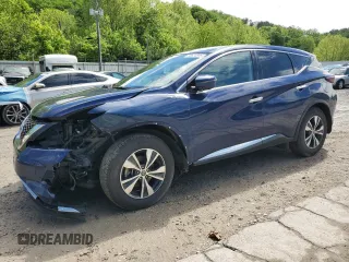 2020 Nissan Murano S with VIN 5N1AZ2AS6LN175457, listed as a Copart auction lot 56624565 with 91,349 mi miles and Salvage title. Bid and sale history available at DreamBid. Image 1.