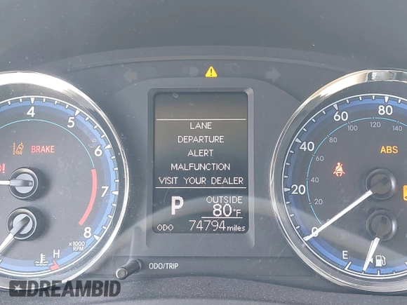 2018 Toyota Corolla L with VIN 5YFBURHE7JP810444, listed as a IAAI auction lot 42558647 with 74,794 mi miles and . Bid and sale history available at DreamBid. Image 16.