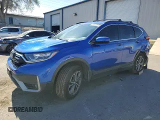 2021 Honda CR-V EX z VIN 7FARW2H55ME013825, wystawiony jako Copart lot #54860575 z przebiegiem 97 856 mil mil oraz Szkoda całkowita • Salvage title. Historia ofert i sprzedaży dostępna na DreamBid. Obrazek 1.