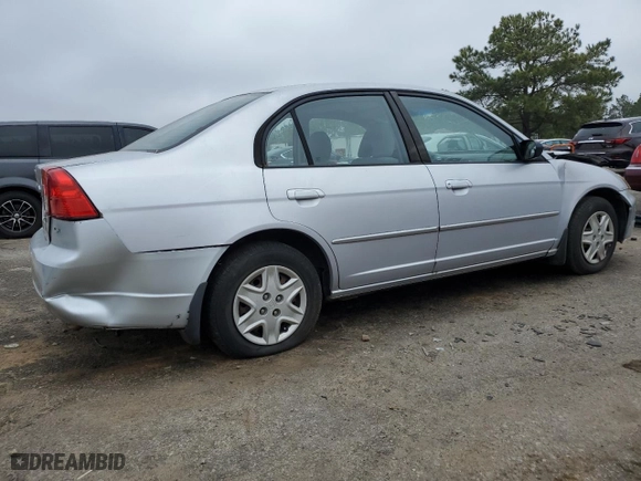2003 Honda Civic LX with VIN 1HGES16603L014549, listed as a Copart auction lot 43153015 with 265,204 mi miles and Salvage Title. Bid and sale history available at carsss.com. Image 3.