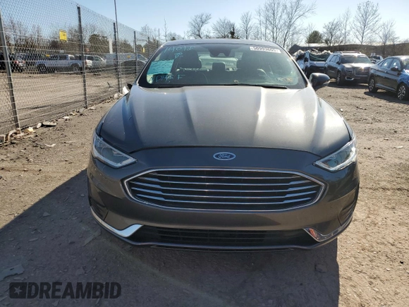 2019 Ford Fusion SEL with VIN 3FA6P0CD2KR260980, listed as a Copart auction lot 50993605 with 91,295 mi miles and Salvage Title. Bid and sale history available at carsss.com. Image 5.