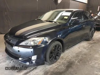 2007 Lexus IS 250 with VIN JTHCK262872012888, listed as a IAAI auction lot 42095706 with 218,936 mi miles. Bid and sale history available at carsss.com. Image 2.