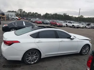 2015 Hyundai Genesis 5.0L with VIN KMHGN4JF0FU043700, listed as a IAAI auction lot 41527863 with 110,520 mi miles. Bid and sale history available at carsss.com. Image 14.