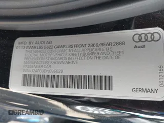 2013 Audi S6 Prestige with VIN WAUJ2AFC0DN096028, listed as a IAAI auction lot 41817347 with 132,992 mi miles. Bid and sale history available at carsss.com. Image 9.
