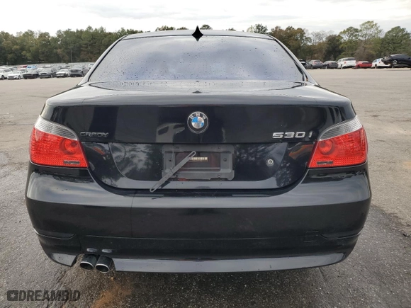 2005 BMW 5 Series 530i with VIN WBANA73565B814472, listed as a Copart auction lot 43990365 with 102,648 mi miles and Salvage Title. Bid and sale history available at carsss.com. Image 6.