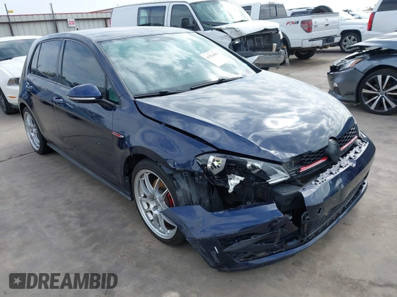 2017 Volkswagen Golf GTI S with VIN 3VW5T7AU3HM069990, listed as a IAAI auction lot 41554093 with 88,216 mi miles. Bid and sale history available at carsss.com. Image 1.