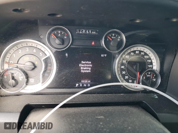 2016 Ram 1500 Lone Star with VIN 1C6RR6LM6GS189368, listed as a Copart auction lot 80655594 with 123,152 mi miles and Salvage Title. Bid and sale history available at DreamBid. Image 9.