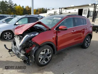 2022 Kia Sportage EX with VIN KNDPNCAC2N7961515, listed as a Copart auction lot 77266844 with 29,505 mi miles and Salvage title. Bid and sale history available at DreamBid. Image 1.