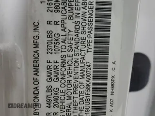 2019 Acura TLX Technology z VIN 19UUB1F58KA007247, wystawiony jako Copart lot #58139375 z przebiegiem 44 275 mil mil oraz Szkoda całkowita • Salvage title. Historia ofert i sprzedaży dostępna na DreamBid. Obrazek 12.