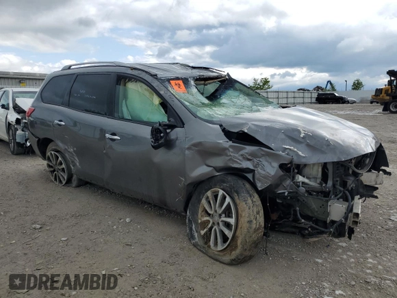 2015 Nissan Pathfinder SV with VIN 5N1AR2MN4FC616881, listed as a Copart auction lot 57778835 with Not provided miles and Salvage title. Bid and sale history available at DreamBid. Image 4.
