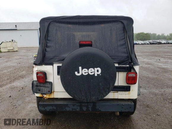 2006 Jeep Wrangler X with VIN 1J4FA39S56P742837, listed as a Copart auction lot 58166415 with 97,224 mi miles and Salvage title. Bid and sale history available at DreamBid. Image 6.