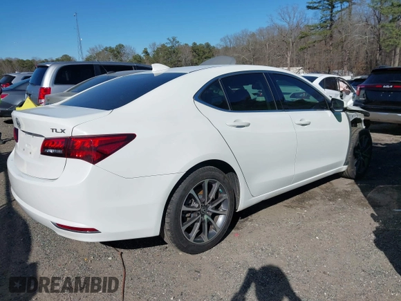 2017 Acura TLX V6 with VIN 19UUB2F31HA006549, listed as a IAAI auction lot 41689090 with 105,069 mi miles. Bid and sale history available at carsss.com. Image 4.