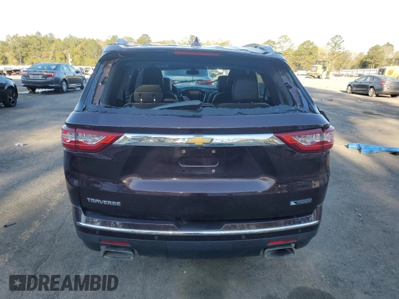 2018 Chevrolet Traverse Premier with VIN 1GNERKKW9JJ277127, listed as a Copart auction lot 49615235 with 142,383 mi miles and Non Repairable. Bid and sale history available at carsss.com. Image 6.