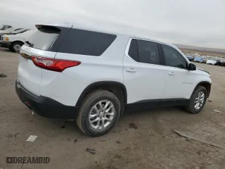 2021 Chevrolet Traverse LS with VIN 1GNEVFKW7MJ136581, listed as a Copart auction lot 84253424 with 65,503 mi miles and Salvage Title. Bid and sale history available at carsss.com. Image 3.