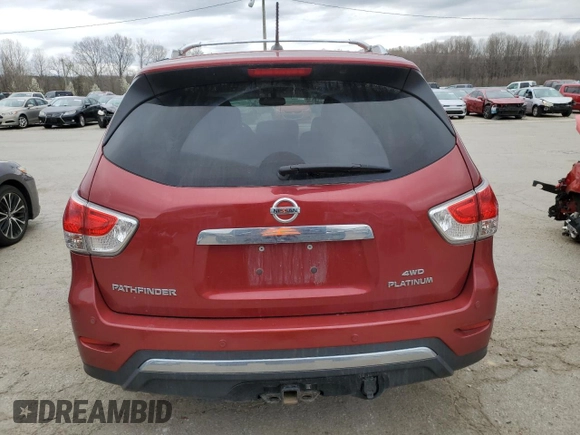 2015 Nissan Pathfinder SV with VIN 5N1AR2MM4FC705793, listed as a Copart auction lot 49404455 with 208,370 mi miles and Salvage Title. Bid and sale history available at carsss.com. Image 6.
