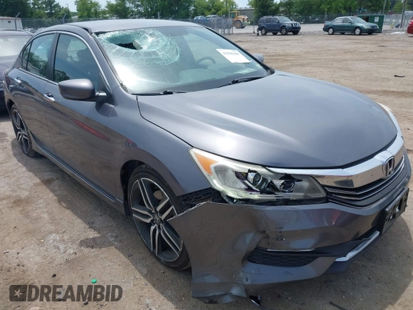 2016 Honda Accord Sport with VIN 1HGCR2F58GA076752, listed as a IAAI auction lot 42506589 with 146,474 mi miles and . Bid and sale history available at DreamBid. Image 6.