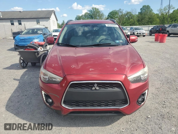2015 Mitsubishi Outlander GT with VIN 4A4AR4AW8FE028394, listed as a Copart auction lot 56342825 with 166,458 mi miles and Salvage title. Bid and sale history available at DreamBid. Image 5.
