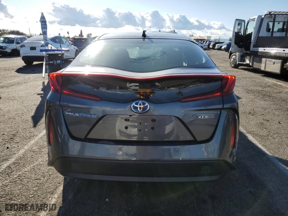2021 Toyota Prius Prime LE with VIN JTDKAMFP0M3166136, listed as a Copart auction lot 48031615 with NaN miles and Salvage Title. Bid and sale history available at carsss.com. Image 6.