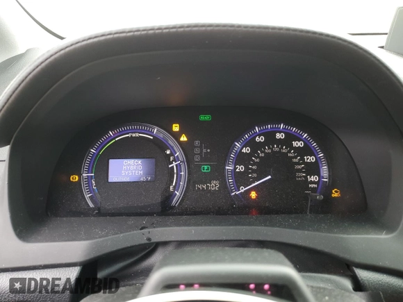 2010 Lexus HS 250h with VIN JTHBB1BA1A2004190, listed as a Copart auction lot 44452135 with 144,702 mi miles and Salvage Title. Bid and sale history available at DreamBid. Image 9.