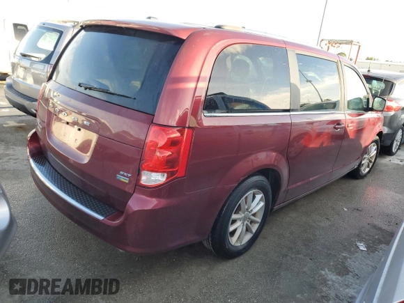 2019 Dodge Grand Caravan SXT with VIN 2C4RDGCGXKR807759, listed as a Copart auction lot 74947354 with Not Provided miles and Salvage Title. Bid and sale history available at DreamBid. Image 3.