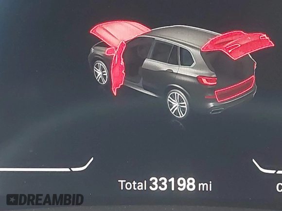 2022 BMW X5 sDrive40i with VIN 5UXCR4C08N9M23772, listed as a IAAI auction lot 41788369 with 33,198 mi miles. Bid and sale history available at carsss.com. Image 16.