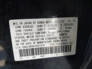 2007 Acura TSX Navi with VIN JH4CL96957C021979, listed as a IAAI auction lot 42053157 with 286,006 mi miles. Bid and sale history available at carsss.com. Image 9.