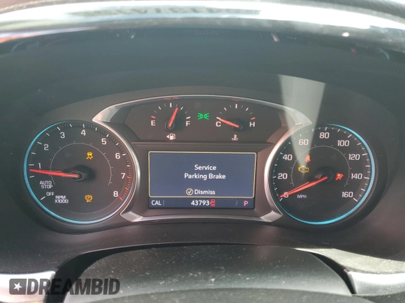 2021 Chevrolet Traverse LT Cloth with VIN 1GNERGKW4MJ270281, listed as a Copart auction lot 54137415 with 43,793 mi miles and Non repairable. Bid and sale history available at DreamBid. Image 9.