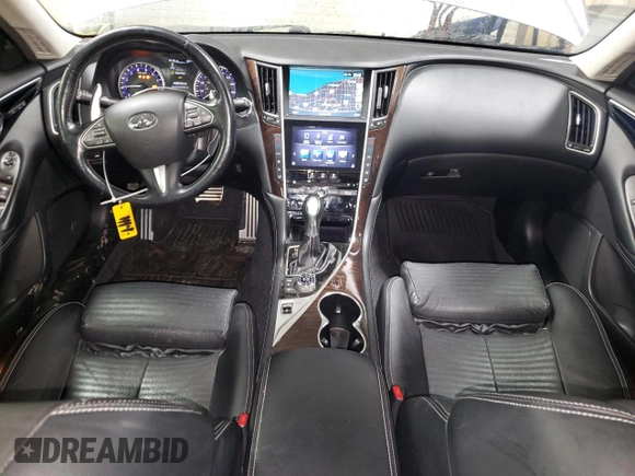 2014 Infiniti Q50 Premium with VIN JN1BV7AR5EM700289, listed as a Copart auction lot 47841695 with 122,579 mi miles and Salvage Title. Bid and sale history available at carsss.com. Image 8.