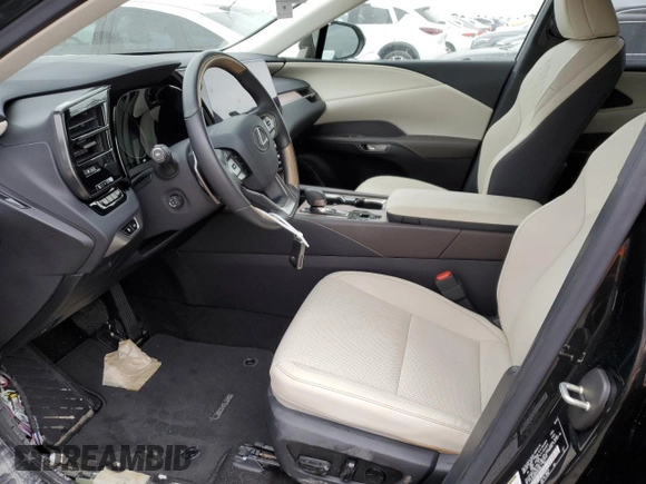 2023 Lexus RX with VIN JTJCHMAA9P2007464, listed as a Copart auction lot 74973084 with Not Provided miles and Non Repairable. Bid and sale history available at carsss.com. Image 7.
