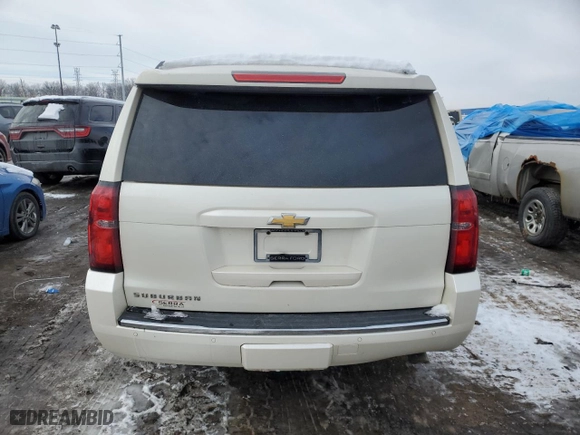 2015 Chevrolet Suburban LTZ with VIN 1GNSKKKC7FR139429, listed as a Copart auction lot 45329105 with NaN miles and Clean Title. Bid and sale history available at carsss.com. Image 6.