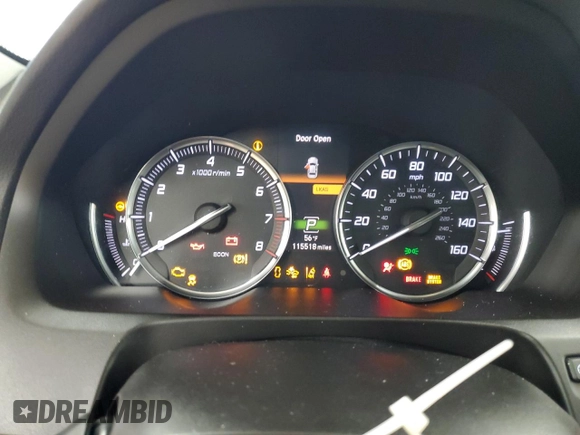 2017 Acura TLX w/Technology Pkg with VIN 19UUB1F56HA007711, listed as a Copart auction lot 49482065 with 115,518 mi miles and Salvage Title. Bid and sale history available at carsss.com. Image 9.