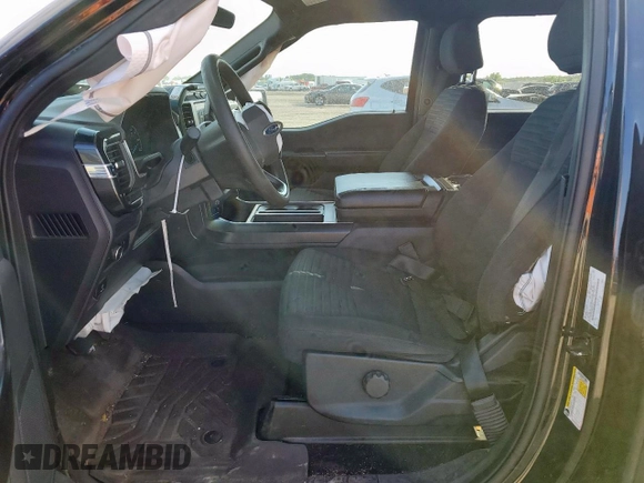 2021 Ford F-150 XL with VIN 1FTFW1E50MFB62183, listed as a Copart auction lot 60079265 with 151,203 mi miles and Salvage title. Bid and sale history available at DreamBid. Image 7.