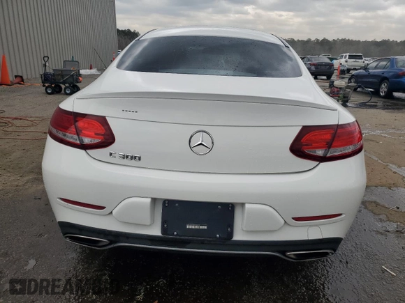 2017 Mercedes-Benz C 300 with VIN WDDWJ4JB5HF353525, listed as a Copart auction lot 49884705 with 53,840 mi miles and Salvage Title. Bid and sale history available at carsss.com. Image 6.