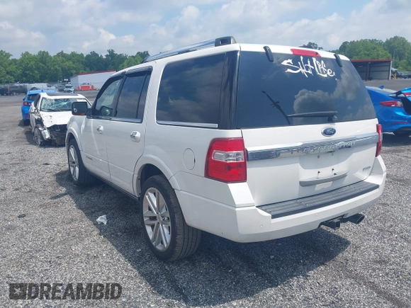 2016 Ford Expedition Platinum with VIN 1FMJU1MT4GEF20200, listed as a IAAI auction lot 42377351 with 89,724 mi miles and . Bid and sale history available at DreamBid. Image 3.