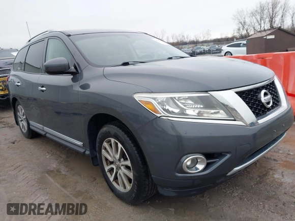 2013 Nissan Pathfinder Platinum with VIN 5N1AR2MM5DC623584, listed as a IAAI auction lot 41943609 with 192,271 mi miles and . Bid and sale history available at DreamBid. Image 1.