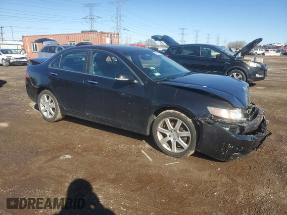 2005 Acura TSX with VIN JH4CL96805C002177, listed as a Copart auction lot 47997335 with 159,682 mi miles and Salvage Title. Bid and sale history available at carsss.com. Image 4.