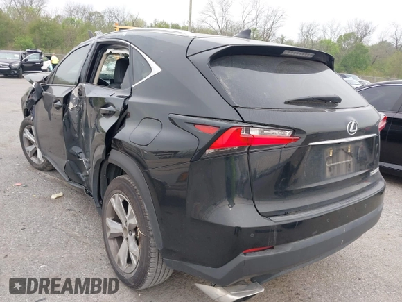 2017 Lexus NX with VIN JTJYARBZ1H2057000, listed as a IAAI auction lot 41889446 with 1 mi miles. Bid and sale history available at carsss.com. Image 3.