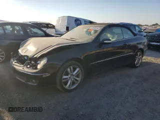 2008 Mercedes-Benz CLK-Class 3.5L with VIN WDBTK56G38T091928, listed as a Copart auction lot 61878514 with 124,845 mi miles and Clean Title. Bid and sale history available at carsss.com. Image 1.