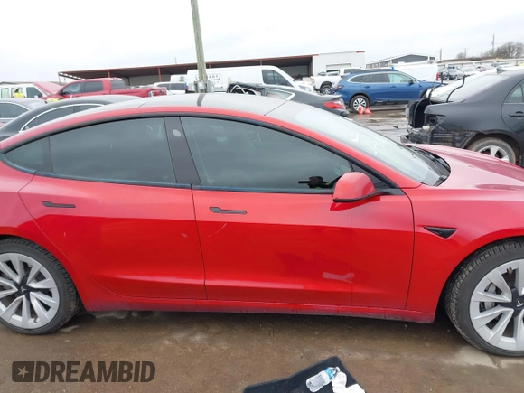 2021 Tesla Model 3 Long Range with VIN 5YJ3E1EB2MF079595, listed as a IAAI auction lot 41621546 with 45,616 mi miles. Bid and sale history available at carsss.com. Image 13.