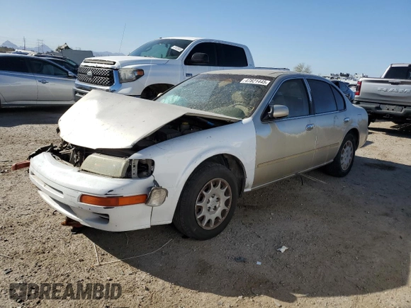 1998 Nissan Maxima GXE with VIN JN1CA21D0WM903051, listed as a Copart auction lot 47821445 with 156,748 mi miles and Salvage title. Bid and sale history available at DreamBid. Image 1.