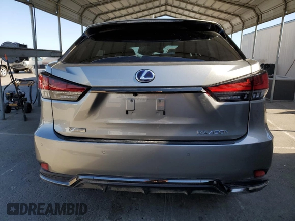 2020 Lexus RX 450h F Sport Performance z VIN 2T2YGMDA9LC044397, wystawiony jako Copart lot #60571545 z przebiegiem 43 856 mil mil oraz Szkoda całkowita • Salvage title. Historia ofert i sprzedaży dostępna na DreamBid. Obrazek 6.