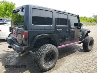 2012 Jeep Wrangler Unlimited Sahara with VIN 1C4BJWEG4CL120370, listed as a Copart auction lot 58744135 with 166,455 mi miles and Clean title. Bid and sale history available at DreamBid. Image 3.
