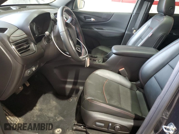 2023 Chevrolet Equinox RS with VIN 3GNAXWEG2PS109062, listed as a Copart auction lot 52000405 with 20,879 mi miles and Salvage title. Bid and sale history available at DreamBid. Image 7.