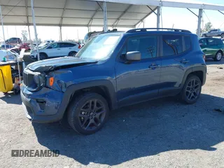 2021 Jeep Renegade Latitude with VIN ZACNJDBB1MPM98182, listed as a IAAI auction lot 41676689 with 53,731 mi miles and . Bid and sale history available at DreamBid. Image 2.