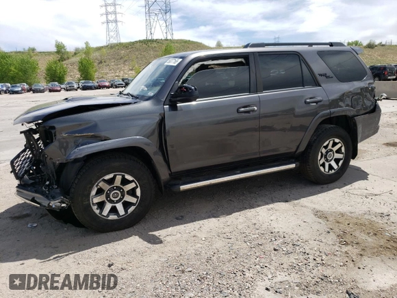 2019 Toyota 4Runner SR5 с VIN JTEBU5JRXK5618760, выставлен на аукционе Copart как лот 56077165 с пробегом 97 399 миль миль и Списание • Salvage title. История ставок и продаж доступна на DreamBid. Изображение 1.