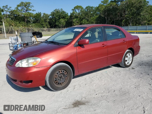 2008 Toyota Corolla CE with VIN 1NXBR32E68Z033223, listed as a Copart auction lot 55874055 with 156,500 mi miles and Clean Title. Bid and sale history available at DreamBid. Image 1.