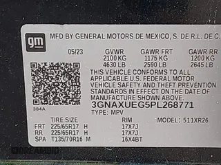 2023 Chevrolet Equinox LT with VIN 3GNAXUEG5PL268771, listed as a IAAI auction lot 42255946 with 43,253 mi miles and . Bid and sale history available at DreamBid. Image 8.
