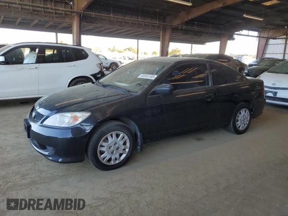 2004 Honda Civic LX with VIN 1HGEM22574L075962, listed as a Copart auction lot 46955185 with 288,181 mi miles and Clean Title. Bid and sale history available at DreamBid. Image 1.