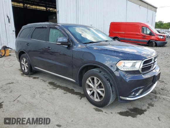 2016 Dodge Durango Limited with VIN 1C4RDHDG8GC330687, listed as a Copart auction lot 54764805 with 102,395 mi miles and Salvage title. Bid and sale history available at DreamBid. Image 4.