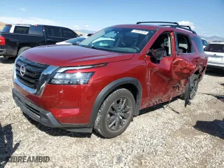 2024 Nissan Pathfinder SV with VIN 5N1DR3BD4RC221651, listed as a Copart auction lot 72201814 with 18,772 mi miles and Salvage Title. Bid and sale history available at carsss.com. Image 1.